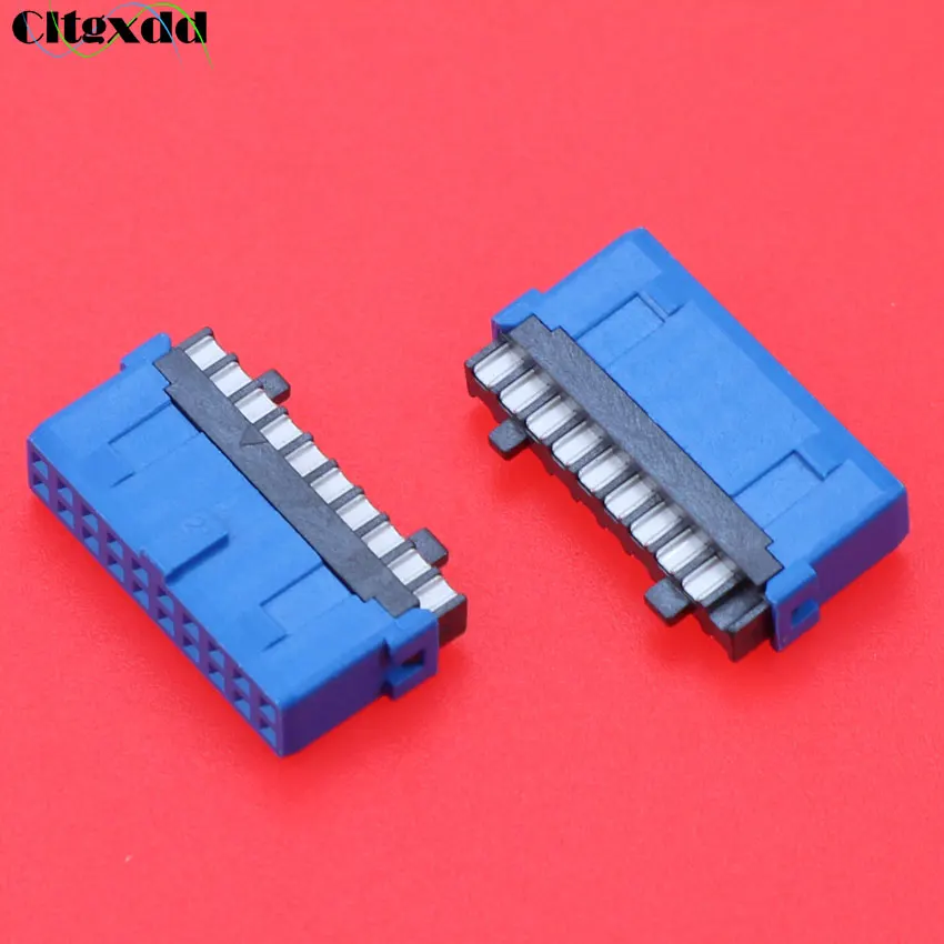 Cltgxdd 1 pieza USB 3,0 19P 20P 19 pines 20 pines placa base conector hembra para Cable USB3.0 DIY - imagen 3