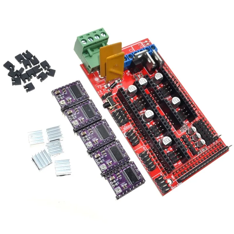 Impresora 3D Mega 2560 R3 + 1 panel de control rampas 1,4 + 5 piezas DRV8825, portador de unidad de Motor paso a paso, Reprap - imagen 2