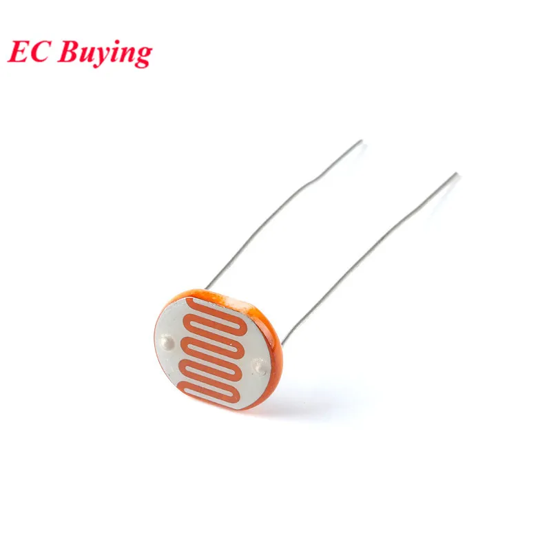 100 uds/1 pieza GL12528 resistencia sensible a la luz fotorresistor de 12mm 12528 LDR resistencia dependiente GL12 foto resistencia artículo Kit Set - imagen 2