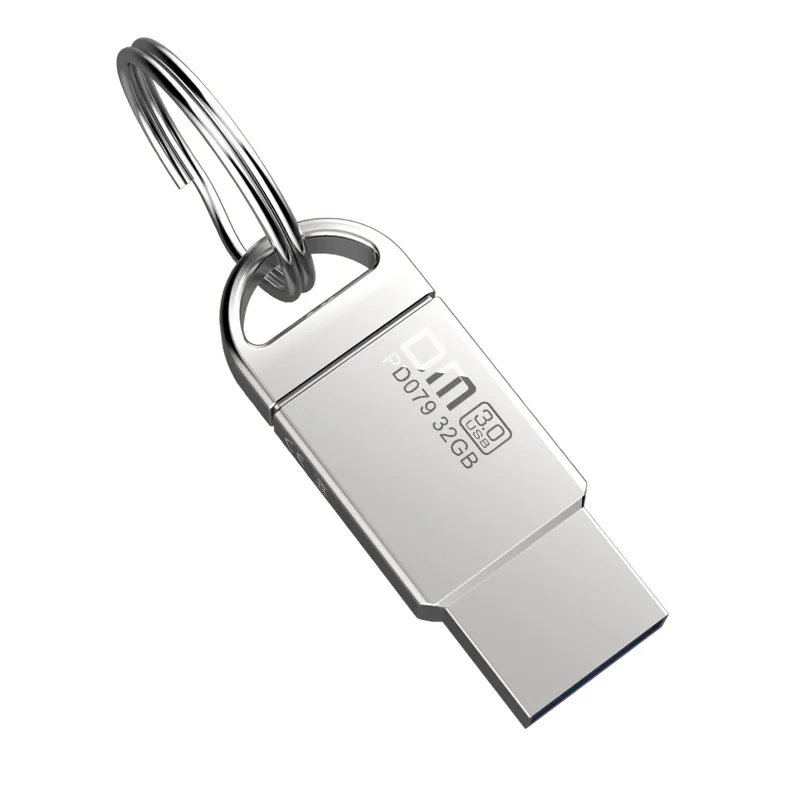 DM PD079 USB Flash Drive 128GB Metal Impermeable Pen Drive USB 3.0 Escritura de alta velocidad de 10mb/s-60mb/s