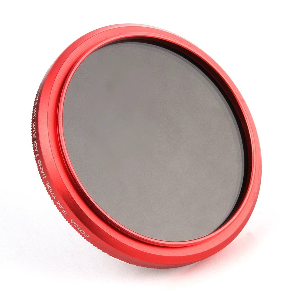 FOTGA-filtro ajustable Variable, 43mm, ND(W), ND2, ND8 a ND400, anillo rojo - imagen 5