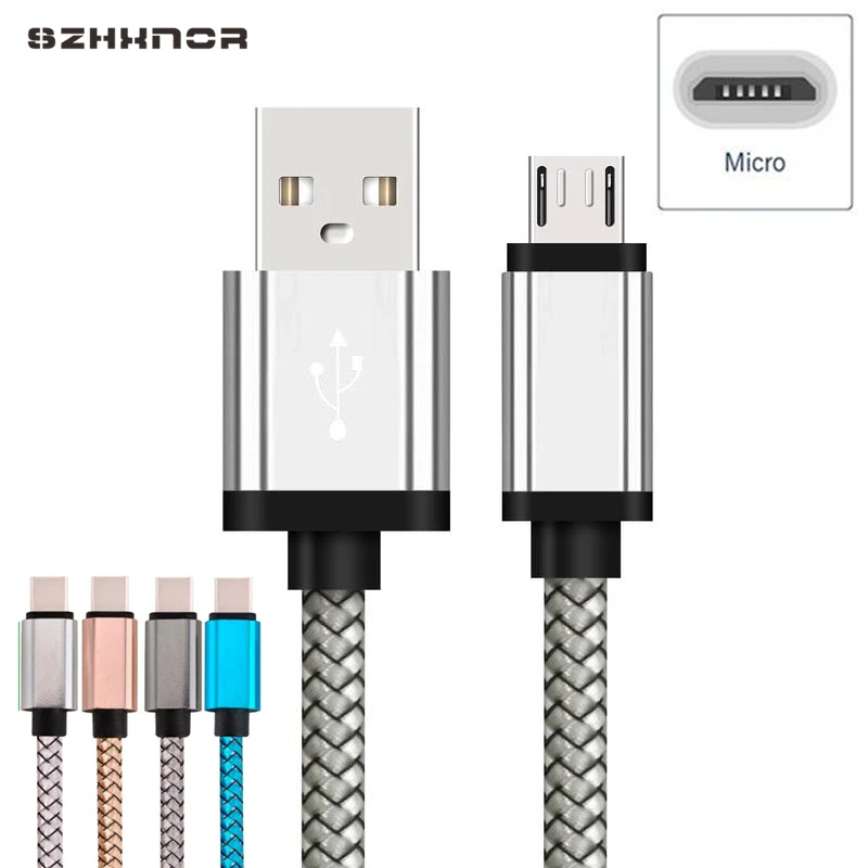 Cargador de teléfono Micro USB de 1M y 2M de largo, cable de carga rápida para Xiaomi Redmi note 4X, 5, 5Plus, 6 Pro, 6A, S2