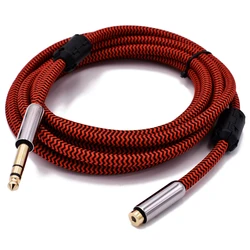 Cable de audio HiFi TRS 6,35 mm macho a 3,5 mm hembra OFC para PC