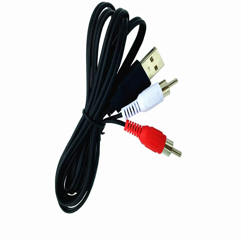 Cable USB a dos Lotus AV, Cable USB a 3RCA de Audio y vídeo, decodificador de TV, 1,5 metros - imagen 2