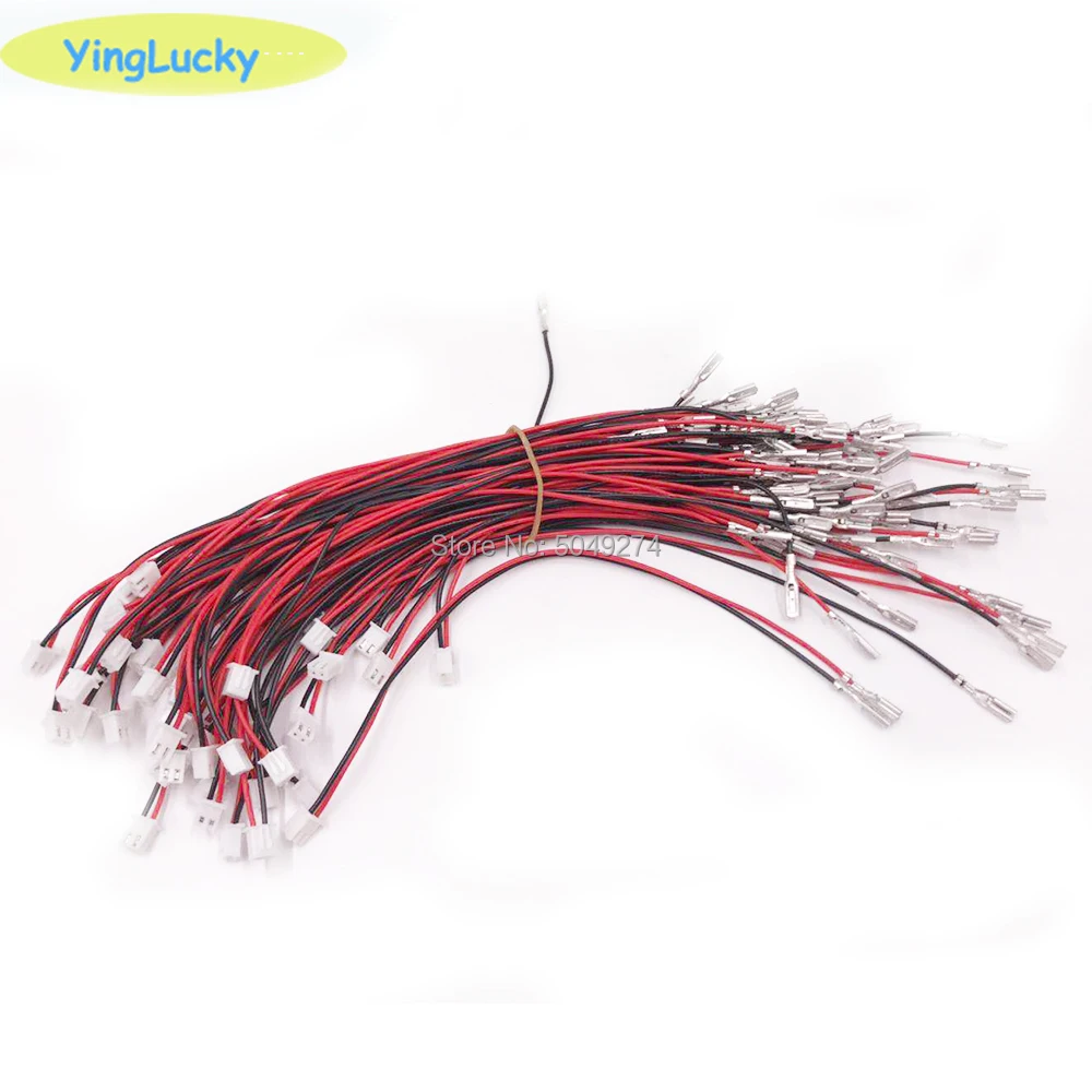 Conector hembra de terminal de 2,8mm y 4,8mm, Cable de enchufe de 2 pines, joystick/cables de botón para máquinas de juego Arcade, accesorios, 20 Uds. - imagen 3