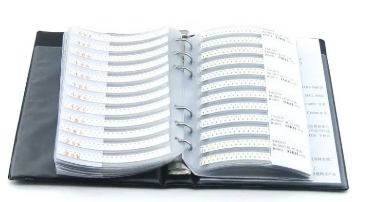 Resistencia Original R0201 serie 0201, SUPEROHM, SMD, 106 tipos, 3025 Uds., 5% tolerancia, libro de muestras de componentes electrónicos - imagen 2