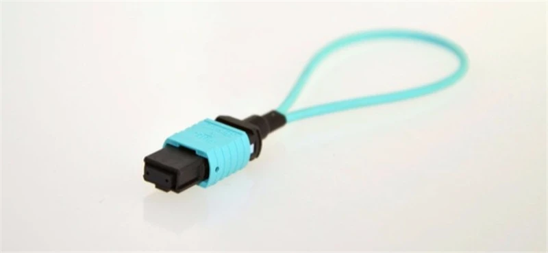 Cable Loopback de fibra MPO de 12 núcleos OM3 en cable circulador de fibra óptica color aguamarina MPO MTP MM envío gratis fábrica ELINK 2 uds - imagen 2