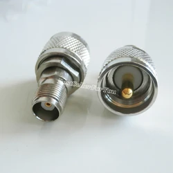 Adaptador TNC-UHF hembra a PL-259 – latón recto y duradero compacto