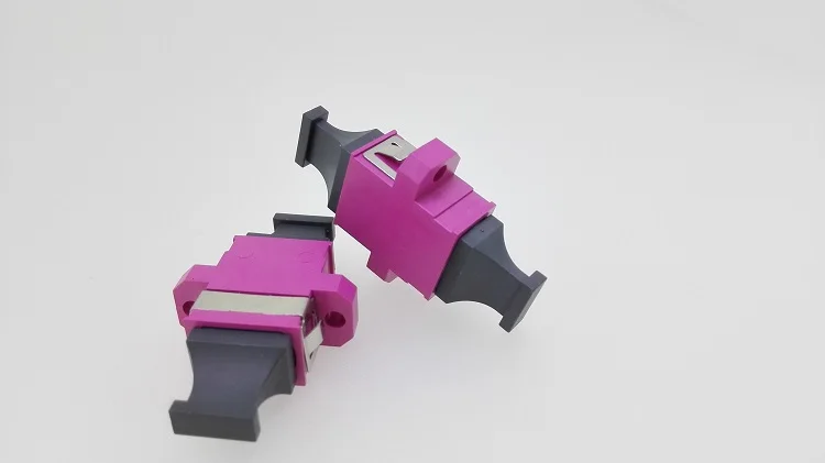 Adaptador de fibra MPO MTP arriba-abajo negro amarillo verde Mageta un tipo de cuerpo MPO acoplador de fibra óptica conector ftth ELINK 10 Uds - imagen 3