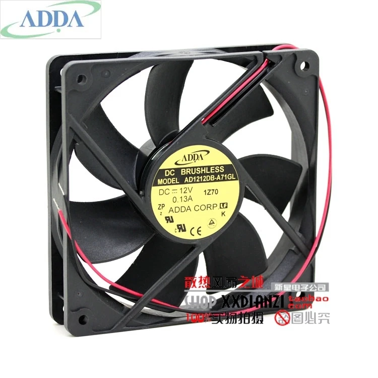 Ventilador de refrigeración silencioso Original para ADDA AD1212DB-A71GL, 12V, 0.13A, 12025