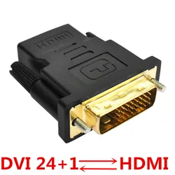 Adaptador DVI 24+1 a HDMI 1080P – Chapado en Oro