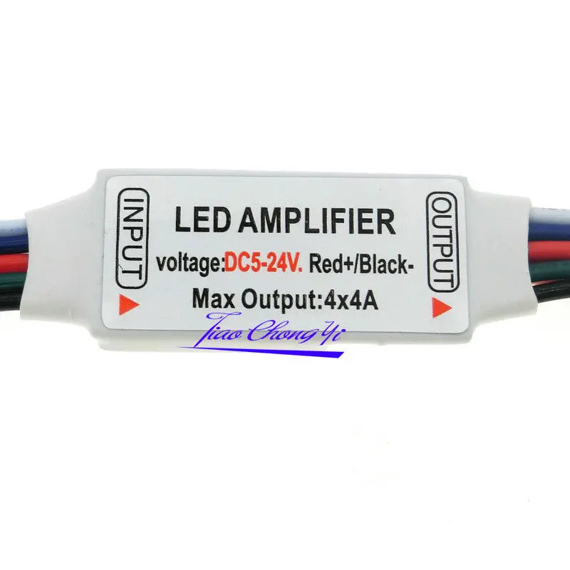 Amplificador LED RGBW de 5 pines, DC5-24V, 4A x 4 canales, para tira LED RGBW - imagen 4
