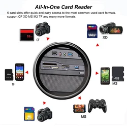 Lector Tarjetas Interno USB 3.0 PC - CF XD MS M2 TF SD