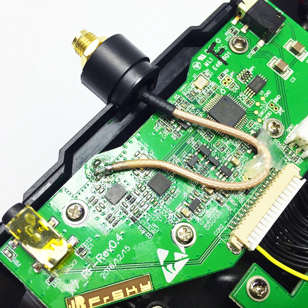 FrSky 84mm RG178 RP-SMA conector de antena 2DB 5DB antena para transmisor FrSky Taranis QX7/QX7S X9D Plus - imagen 3