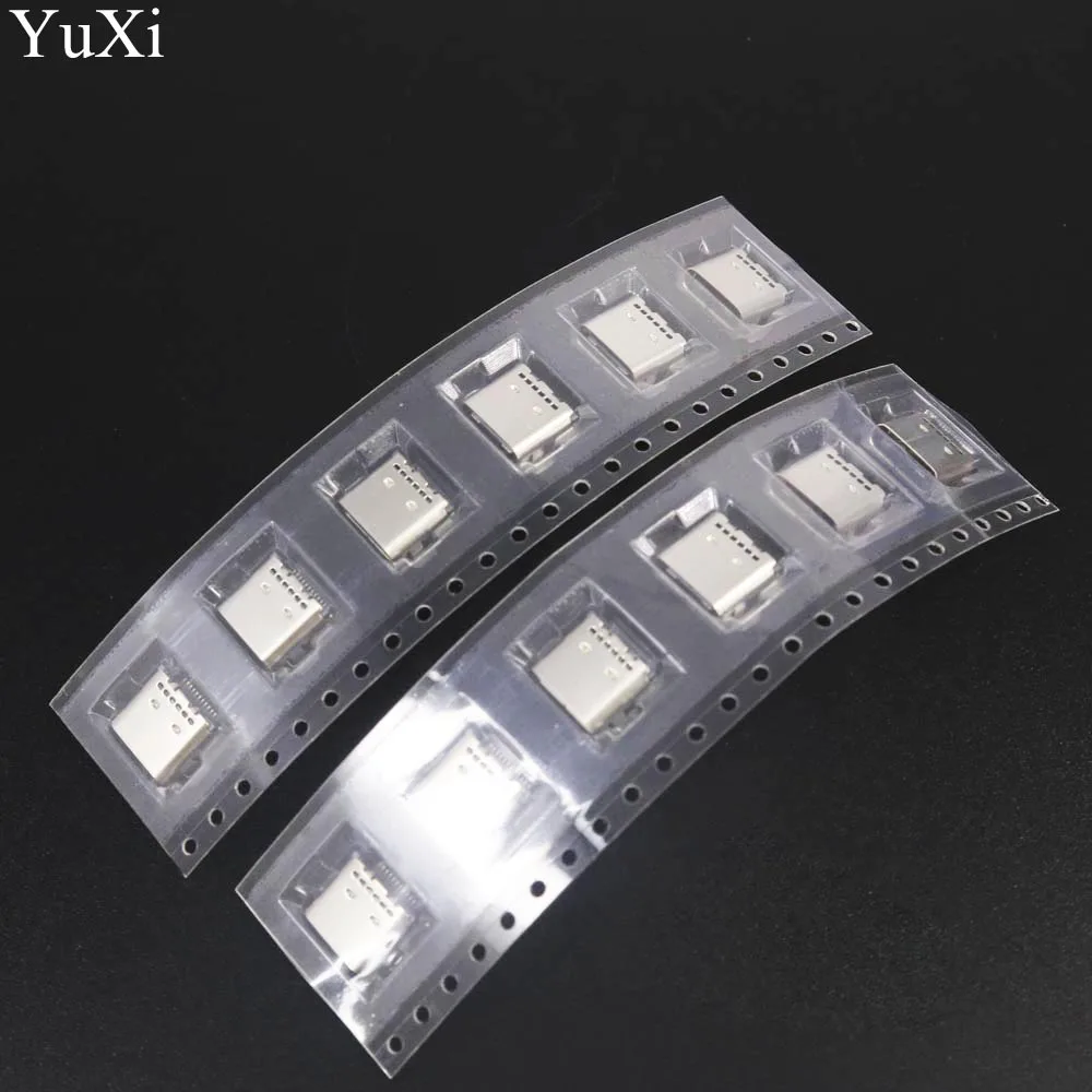 YuXi-interfaz de datos de alta velocidad, Conector micro 3,1 usb DIY de 24 Pines, USB-C, USB 3,1, tipo C, tipo SMT, 1 ud. - imagen 4