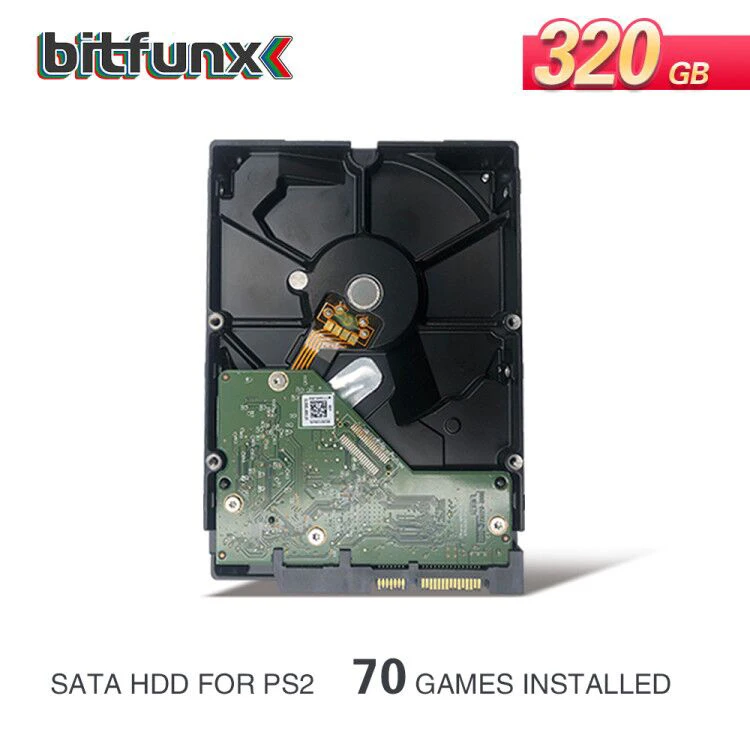 BitFunx-adaptador SATA HDD v1.953 FMCB + 320GB SATA HDD, 70 juegos instalados para PS2 FAT(30000 o 50000) - imagen 3