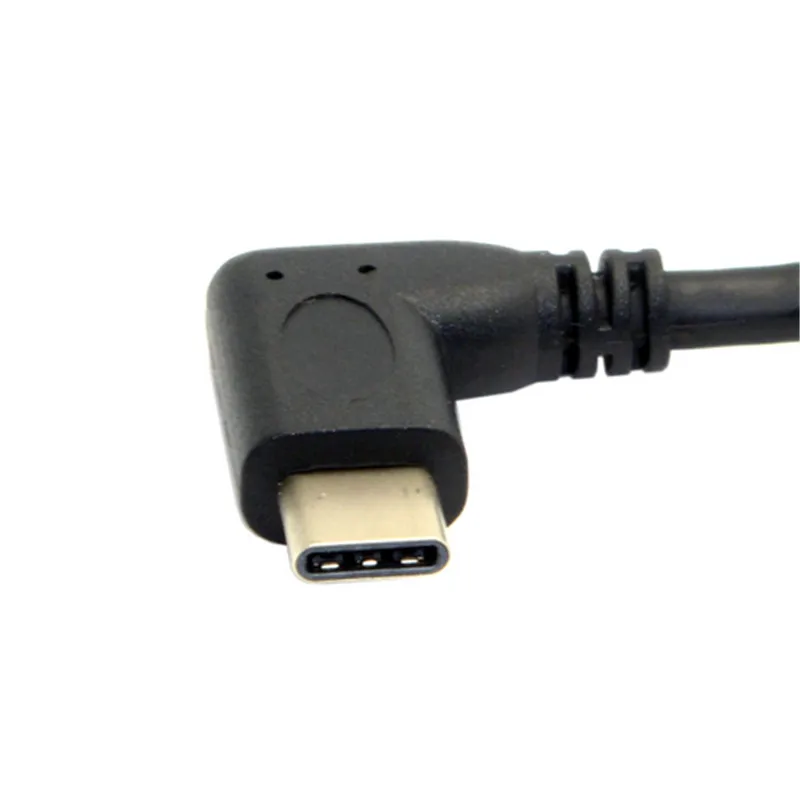 Cable de datos de extensión macho a hembra USB 3,1 tipo C USB-C de 90 grados en ángulo recto de 20cm para Macbook y tableta - imagen 3