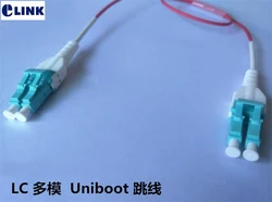 Cable de fibra LC OM3 Uniboot DX duplex 2-core - alta velocidad