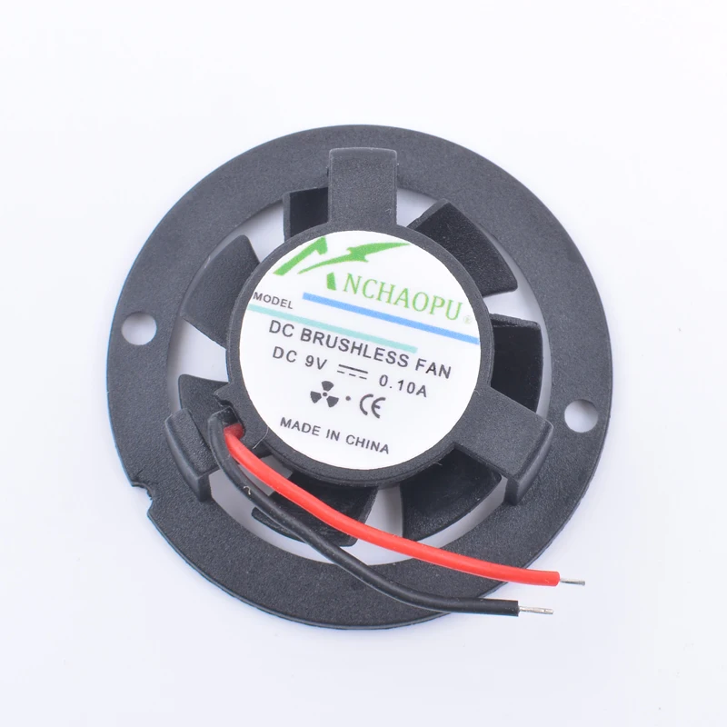 ANCHAOPU-ventilador de refrigeración para coche y motocicleta, luz led original, 6V, 9V, 12V, orificio de montaje de 32mm de diámetro, 35mm, nuevo