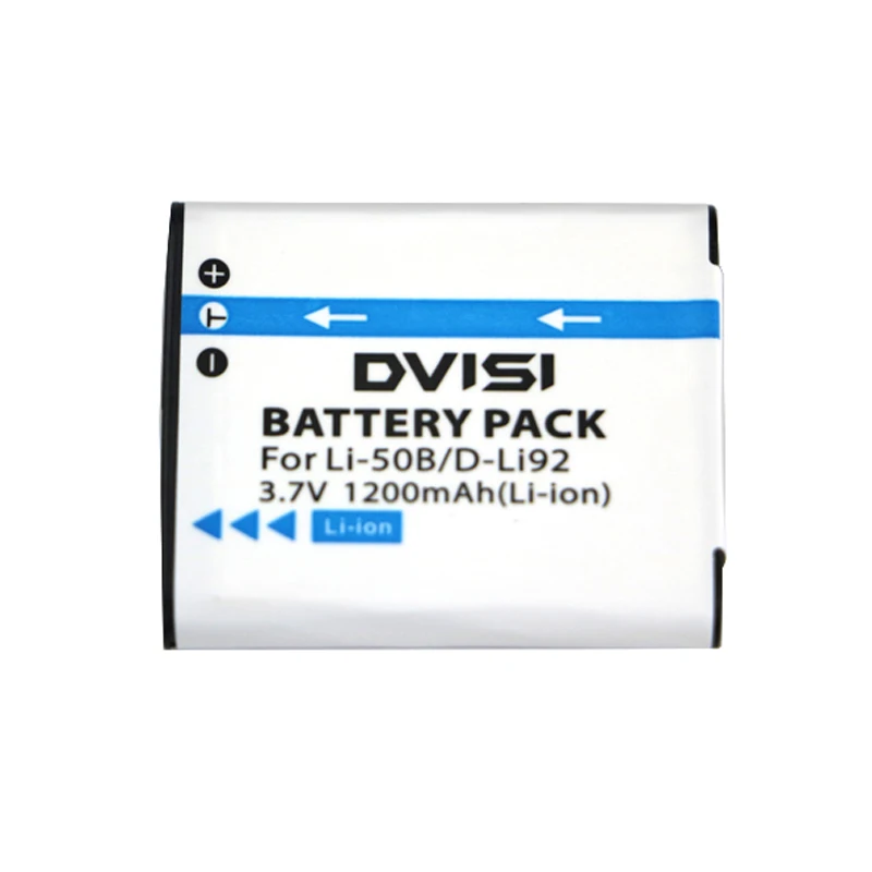 DVISI 3,7 V 1200mAh LI-50B LI 50B LI50B batería de cámara para Olympus LI-50B LI 50B LI50B para Pentax D-LI92 XZ-1 SP-800UZ SZ-30MR