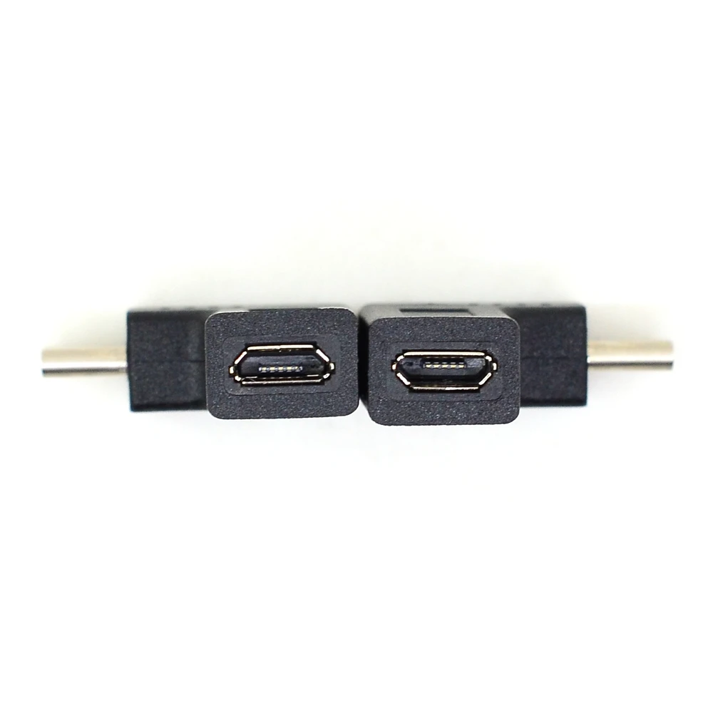 Adaptador hembra tipo C macho a Micro USB 2,0 en ángulo recto de 90 grados, conector de datos de carga de codo para dispositivos USB - imagen 4