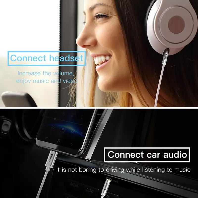 Baseus Cable USB‑C a 3,5mm Audio Auxiliar para Auriculares y Altavoces - imagen 3