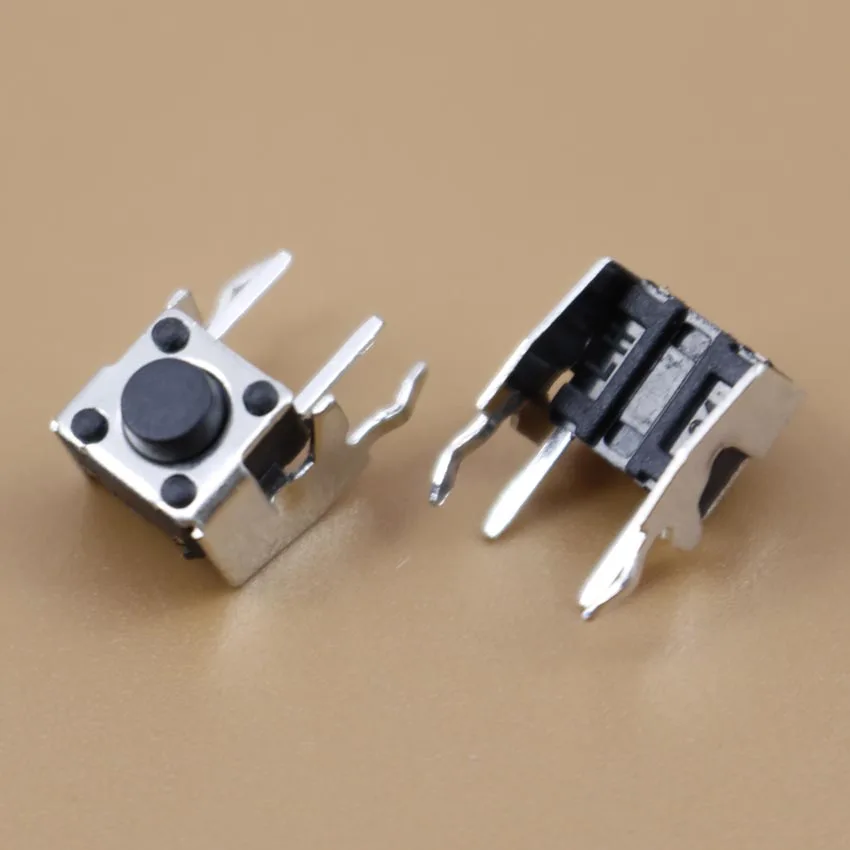YuXi-pulsador de Interruptor táctil, 1 pieza, 6x6x5, 6mm x 6mm x 5mm, H5mm, ángulo recto