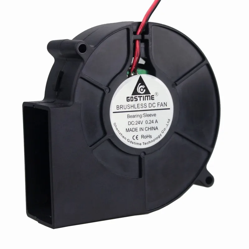 Gdstime-ventilador de refrigeración sin escobillas, máquina de equitación de 24V, 97mm x 33mm, 9733S DC, 2 piezas, 97x33 - imagen 2