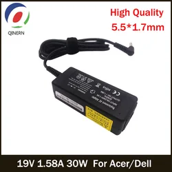 QINERN Adaptador de Cargador 19V 30W para Dell Inspiron 9/10/12/1010