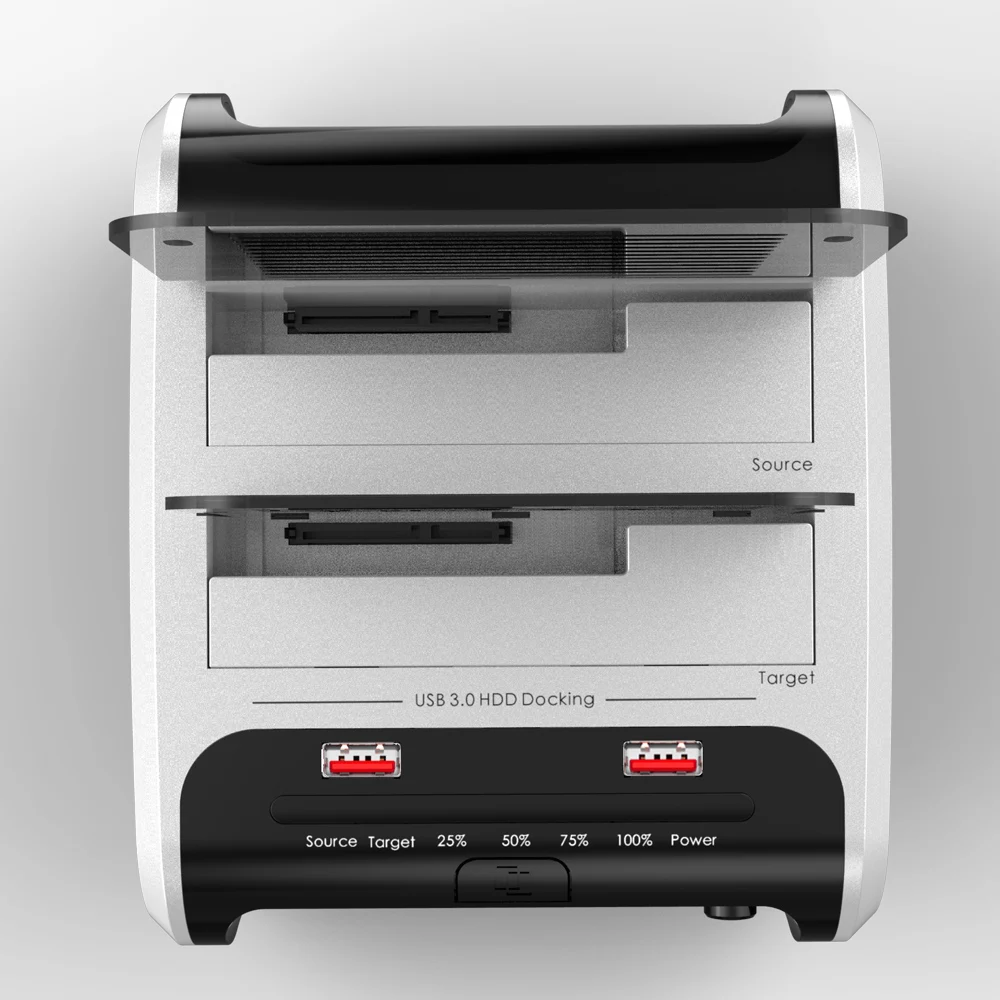 Wavlink-disco duro externo SATA HDD de 2,5 "y 3,5", estación de acoplamiento USB 3,0, lector de tarjetas clon sin conexión de 5Gbps para carcasa de disco duro - imagen 3