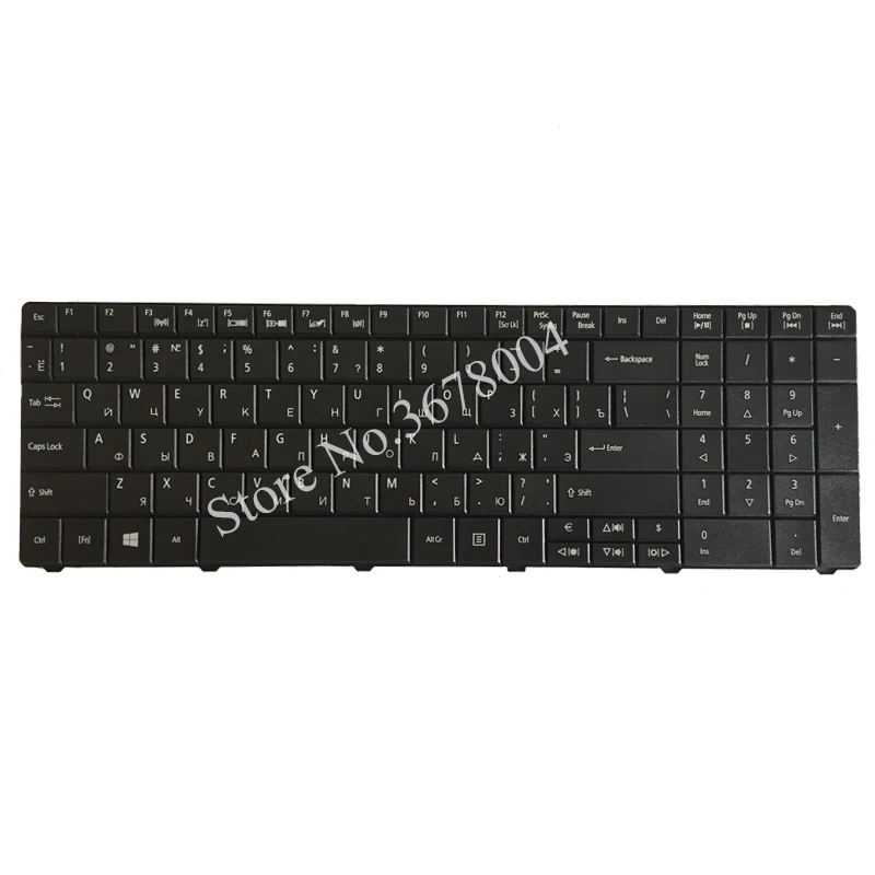 Teclado ruso para Acer TravelMate V5WC1, P253, P453, P253-E, P253-M, P253-MG, P453-M, RU, negro, PK130PI1B04, P453-MG - imagen 2