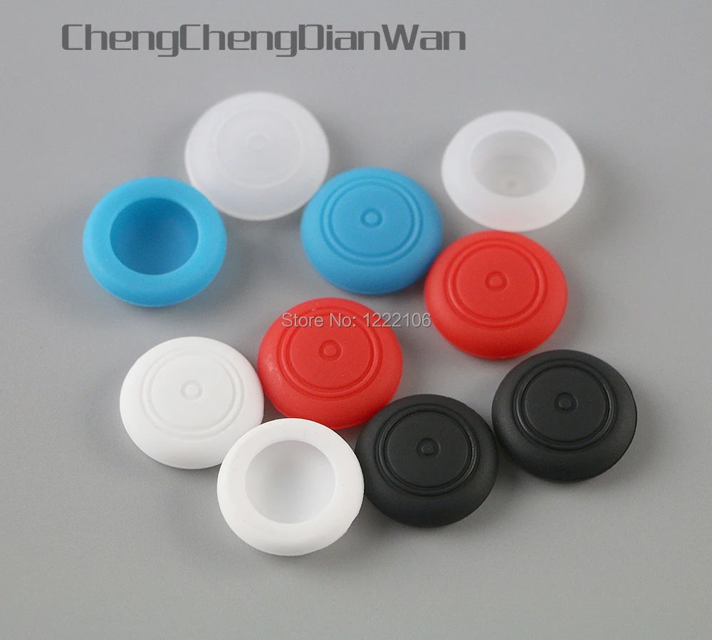 4 Uds. Tapas de Joystick, cubierta de tapa de botón de palanca de pulgar con agarre analógico de silicona colorida para Nintendo Switch NS NX, accesorios