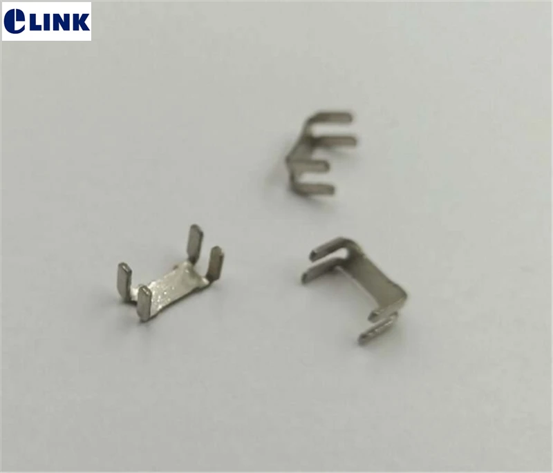 Clip de fibra de metal para cable de caída en tubo de furcación, clip de fijación para dispositivo de ramificación ELINK 3000 Uds 9000 Uds - imagen 2