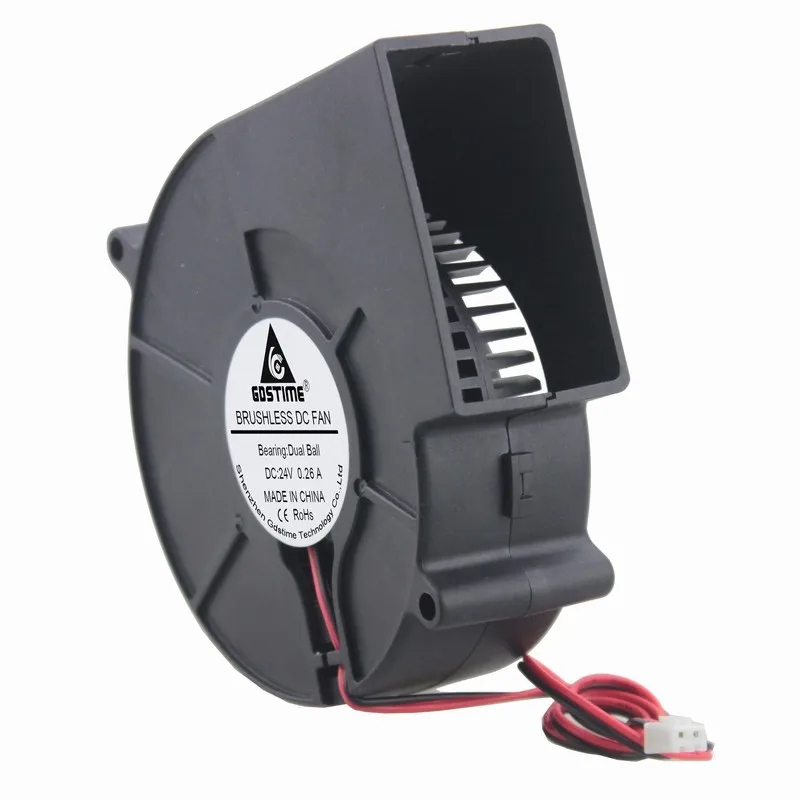 1 Uds Gdstime dos rodamientos de bolas 24V DC 97mm x 33mm 9733 soplador Turbo ventilador de refrigeración sin escobillas 97x91x33mm 9cm - imagen 5