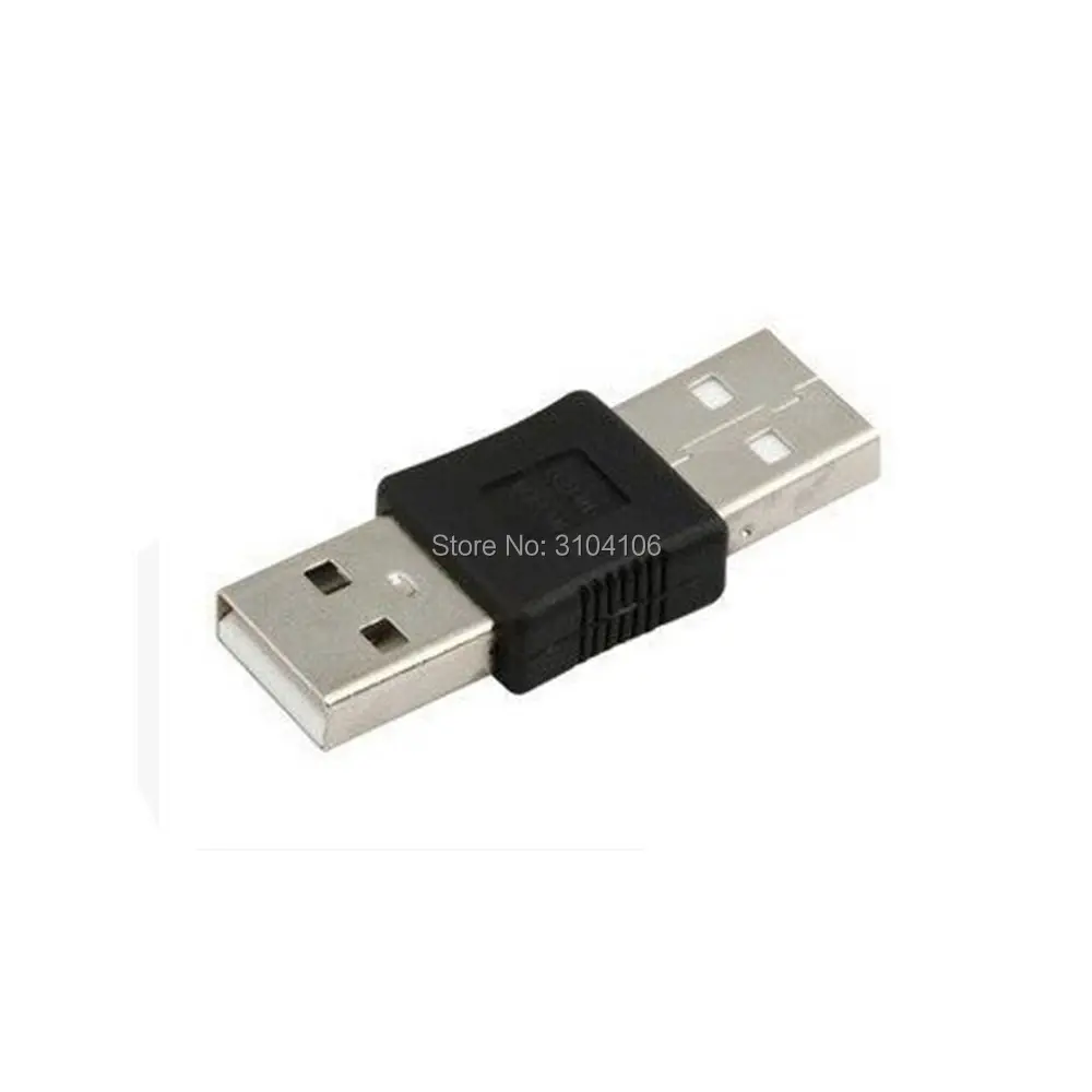 USB 2,0 A macho a macho M/M convertidor adaptador conector Cable acoplador de unión 2 uds - imagen 2