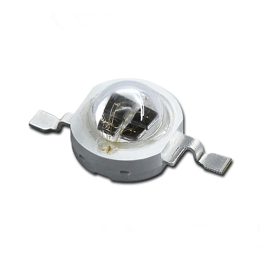 Chip Epistar LED de alta potencia, 4 chips, cobre Stent, blanco cálido, rojo, azul, verde, rosa, cian, espectro completo, excelente luz, 5W - imagen 5