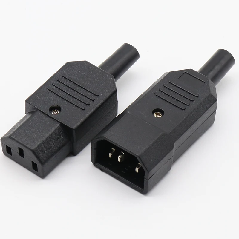 2 uds nuevo precio al por mayor negro IEC 320 C13 enchufe macho y hembra combinación conector de alimentación repetible enchufe de 3 pines 10A/250V - imagen 4