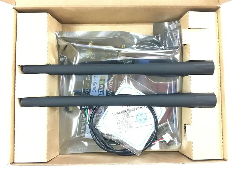 3165 2,4G/5G inalámbrico de doble banda 3165NGW NGFF 433Mbps Wi-Fi Bluetooth BT 4,0 Ethernet inalámbrico de escritorio 1X tarjeta WIFI 3165AC - imagen 5