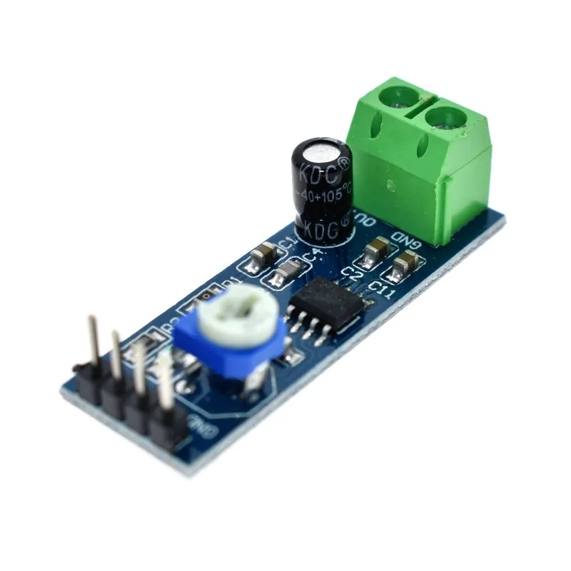 Módulo amplificador de potencia de audio LM386, placa amplificadora de ganancia de 200 veces, mono, entrada de 5V-12V