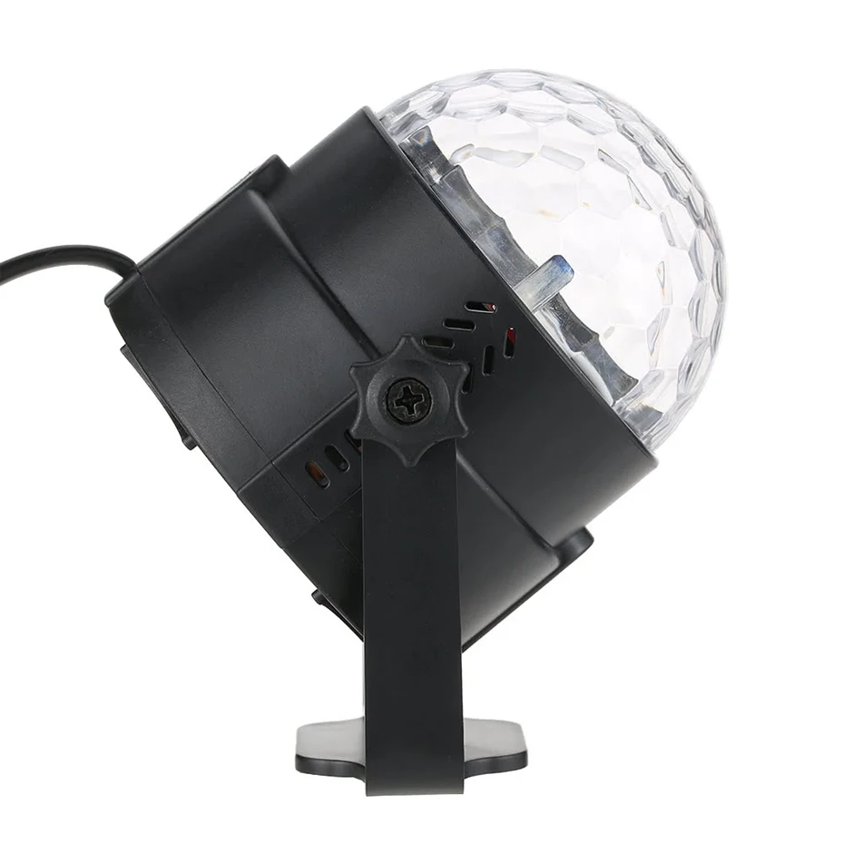 ALIEN-bola mágica de cristal LED RGB de 3W para DJ, Bola de discoteca, Lumiere con sonido activado, efecto de iluminación de escenario, música, fiesta de Navidad y vacaciones - imagen 2