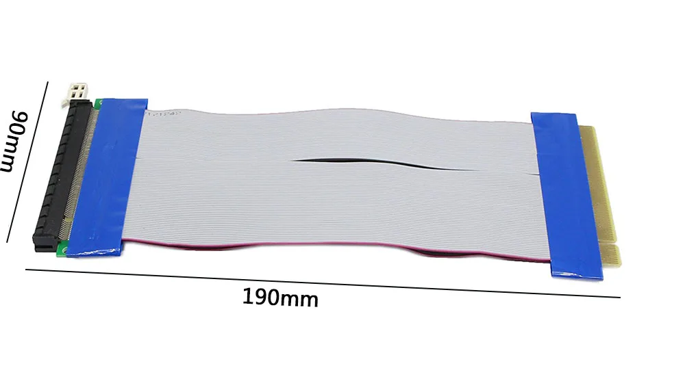 PCI-E PCI Express 16X extensor de tarjeta vertical Cable de extensión flexible flexible para caja pequeña 1U 2U - imagen 5