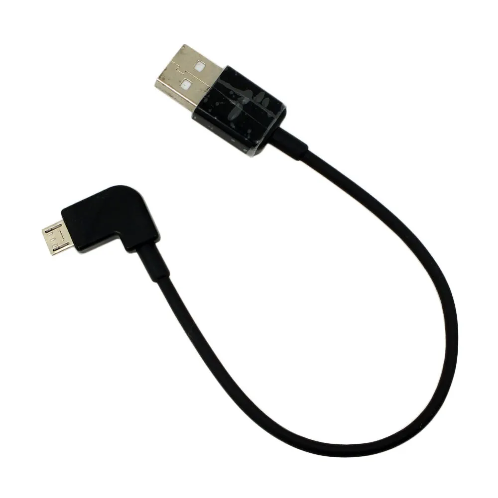 Adaptador Micro USB macho de ángulo recto, Cable de carga de sincronización de datos, 90 grados, Tpye, macho A 5 pines, 0,1 m, 1m - imagen 3