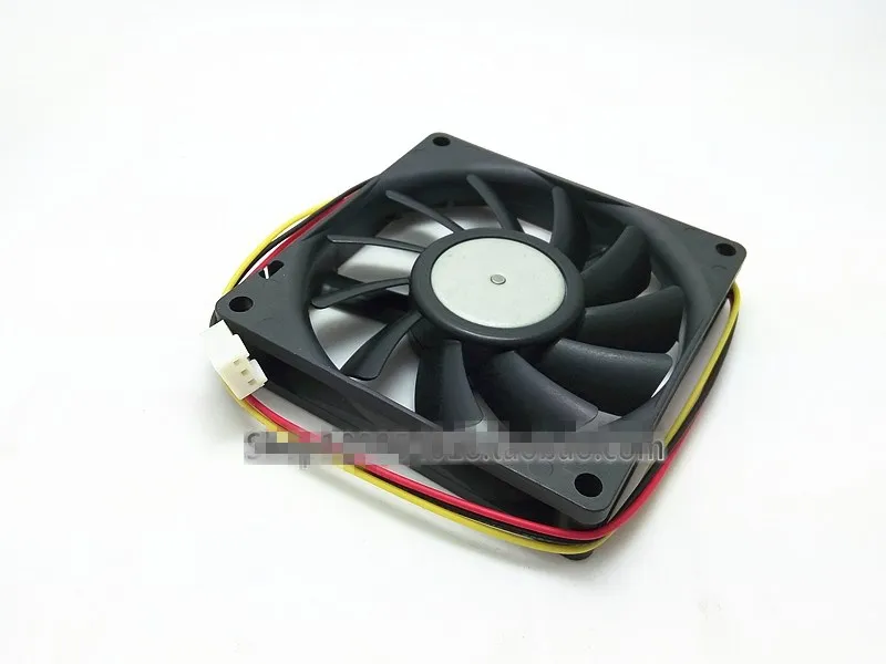 SANYO DENKI-ventilador de refrigeración 109P0812M7D01 8015, 80x80x15mm, 12V, 0.09A, ventilador CPU, carcasa tan silenciosa, 80mm, 3 cables - imagen 2