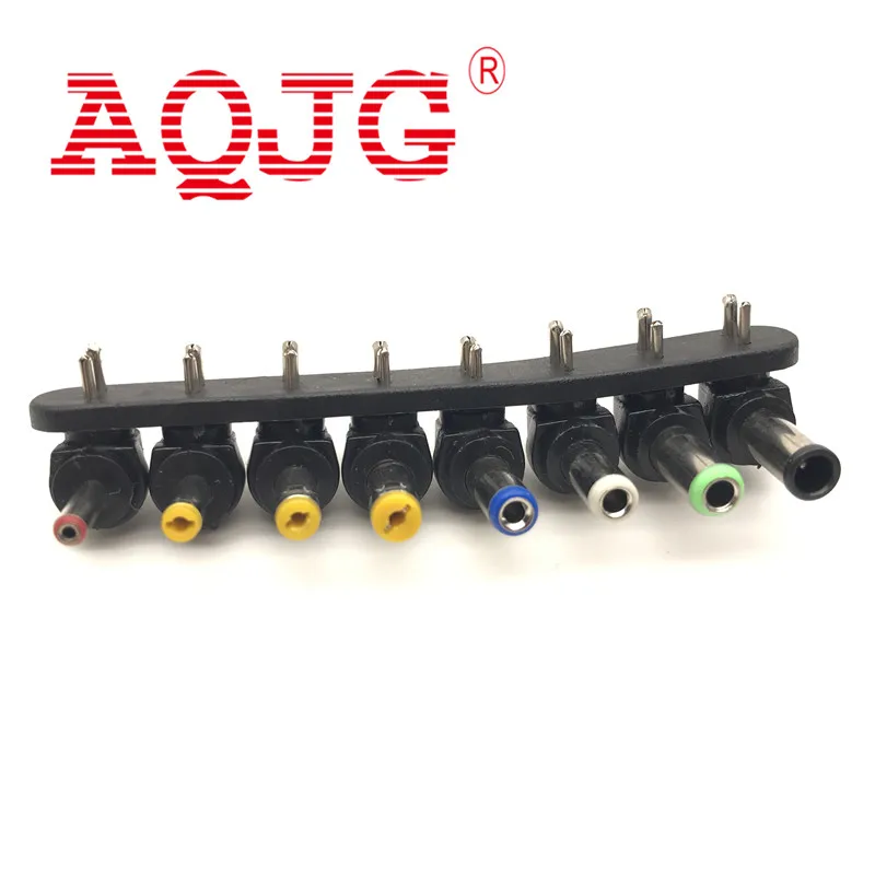 Adaptador de cargador de corriente Universal 8 en 1 para AC, adaptador de 2 pines para DC, conjunto de herramientas para ordenador de escritorio, portátil, PC, alta compatibilidad