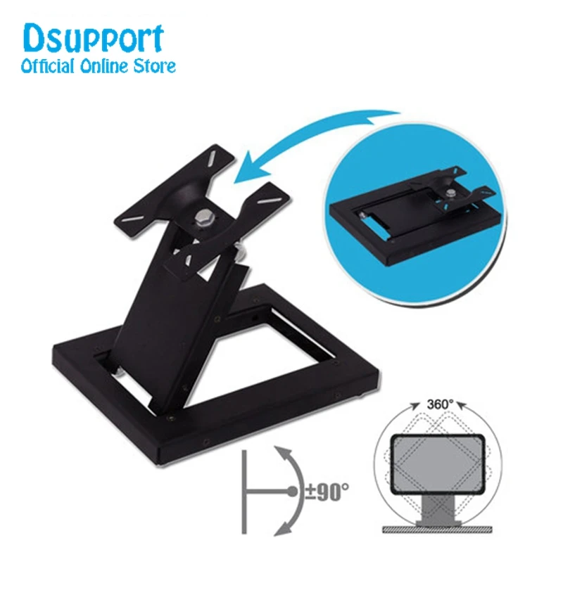 TSM-100 Soporte Monitor Plegable Acero 14-24″ Carga 15kg - imagen 2
