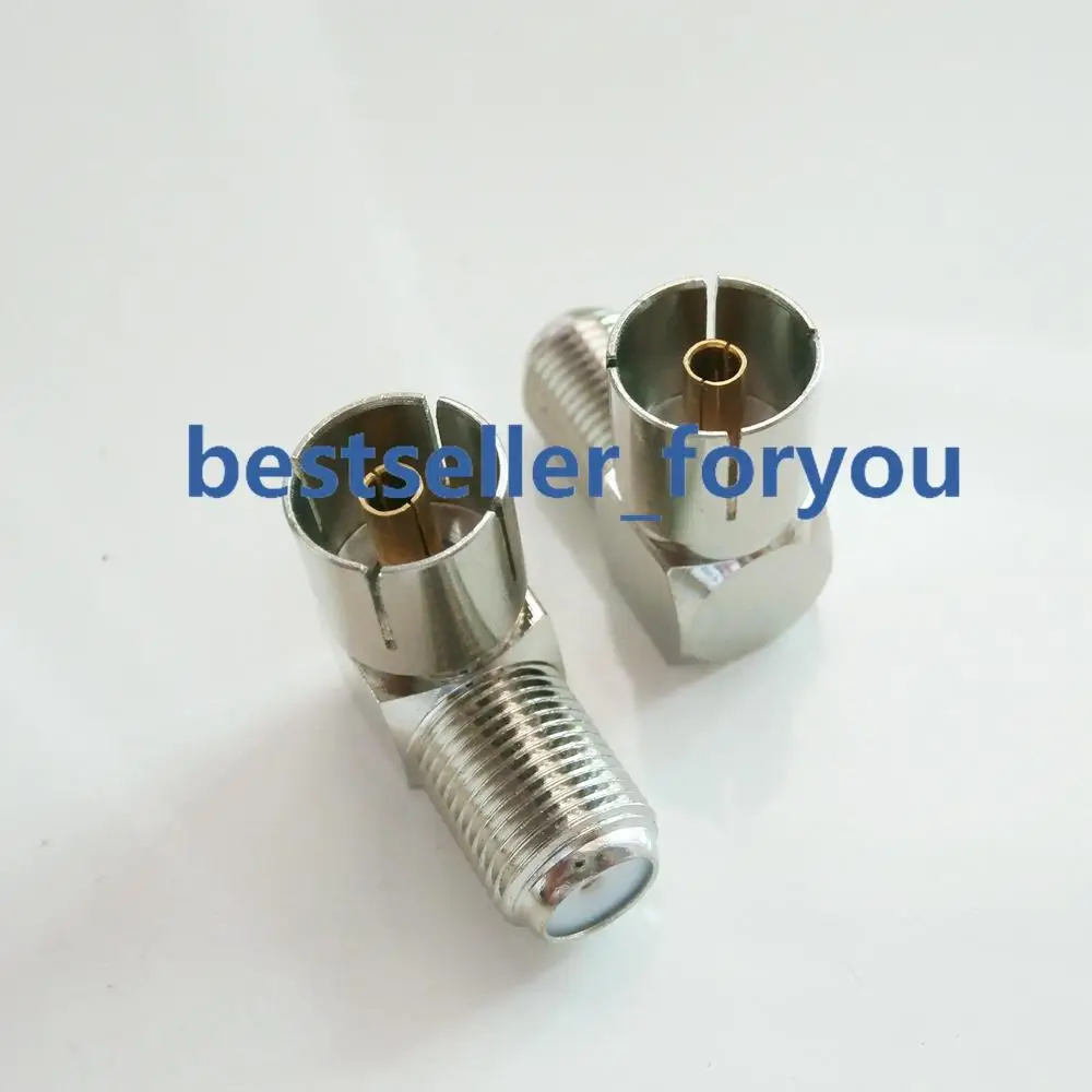 Conector RF adaptador de ángulo recto F hembra a IEC PAL DVB-T TV - imagen 5