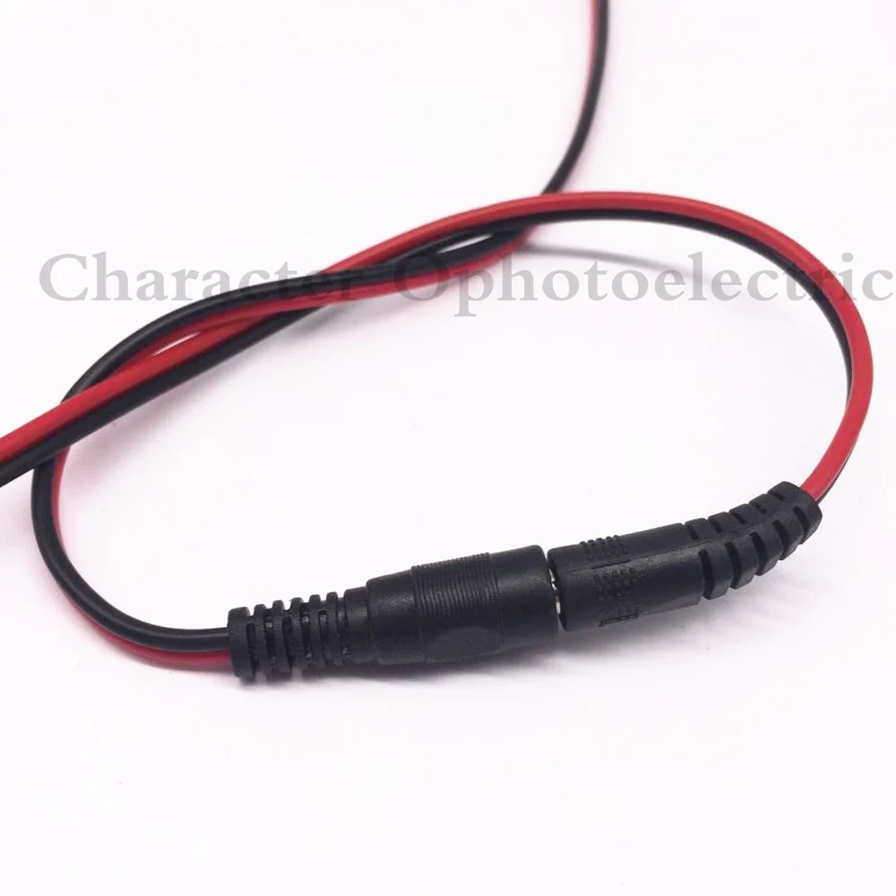 5 pares 10 unids/lote 12V DC Power Pigtail macho + hembra 5,5*2,1mm Cable de enchufe para CCTV - imagen 2