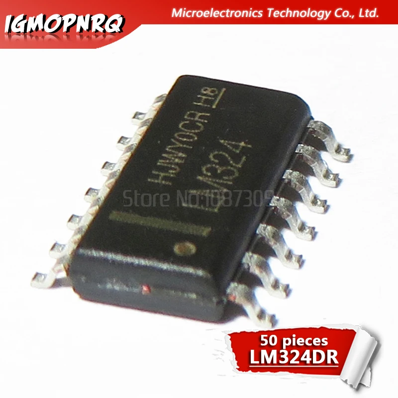 SOP14 SMD LM324D LM324 LM324DT LM324DR nuevo y original, 50 unidades