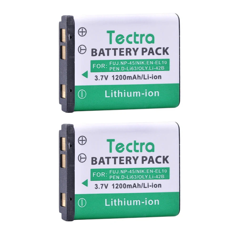 Batería de EN-EL10 y cargador para Nikon Coolpix S60, Z82 NP-80 para CASIO, Fujifilm NP-45, Olympus Li-40B Li-42B, para Kodak K7006 - imagen 2