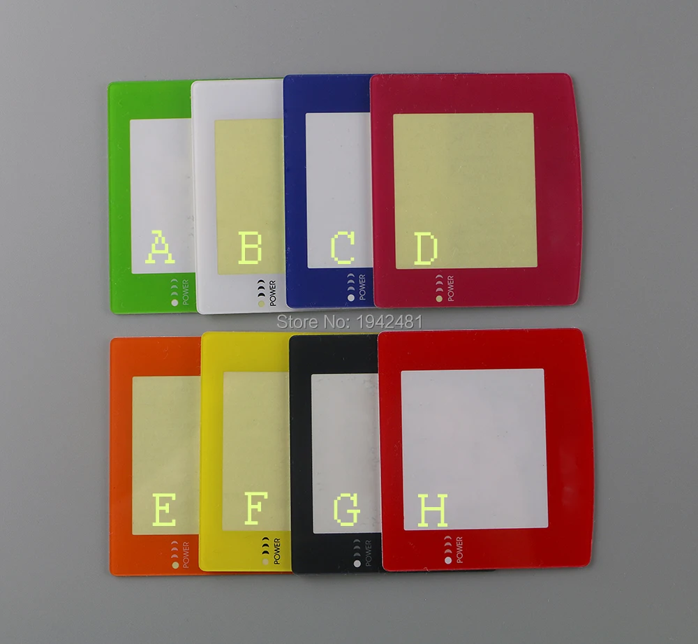 8 Uds pantallas de colores de plástico de alta calidad para Gameboy Color GBC Accesorios de reparación cubierta de lente para consola GBC - imagen 2